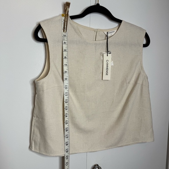 Commense Linen Blends Casual Pants Set Khaki Small NWT - Picture 6 of 16